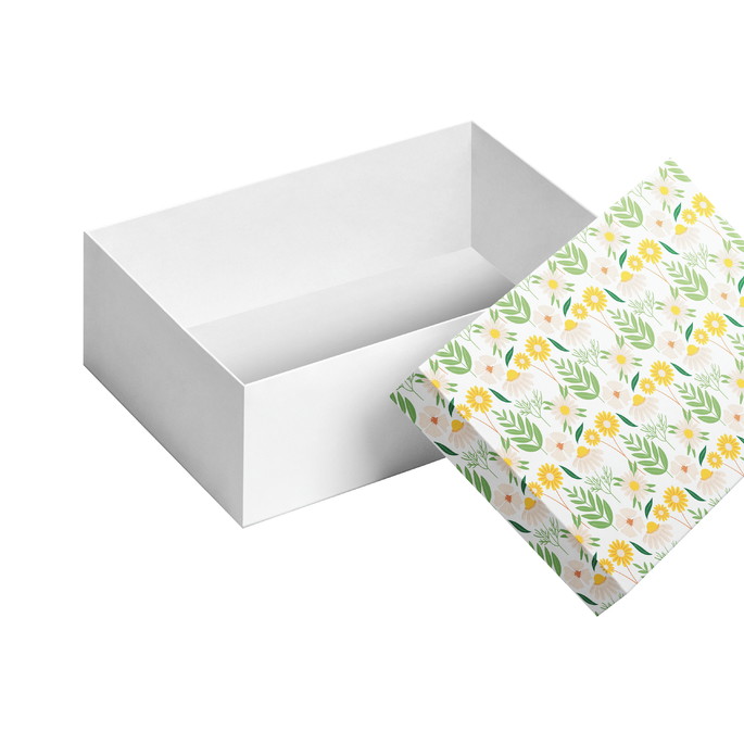 Imagem 3 - CAIXA RETANGULAR FLORES E FOLHAS