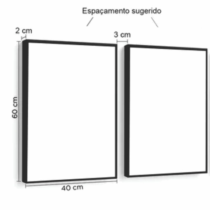 Imagem 5 - Kit 2 Quadros Decorativos Folhagem Moderno Moldura e Vidro