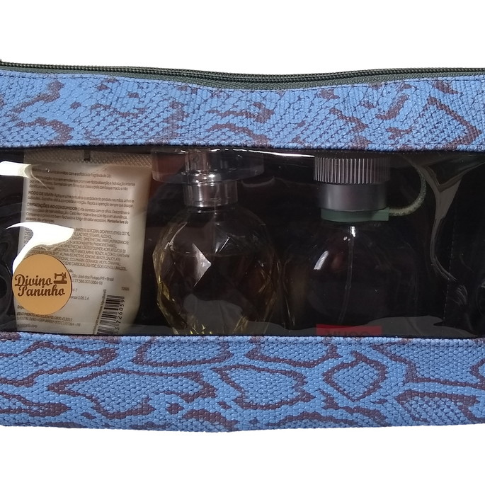 Imagem 4 - Necessaire Dupla com Visor Azul