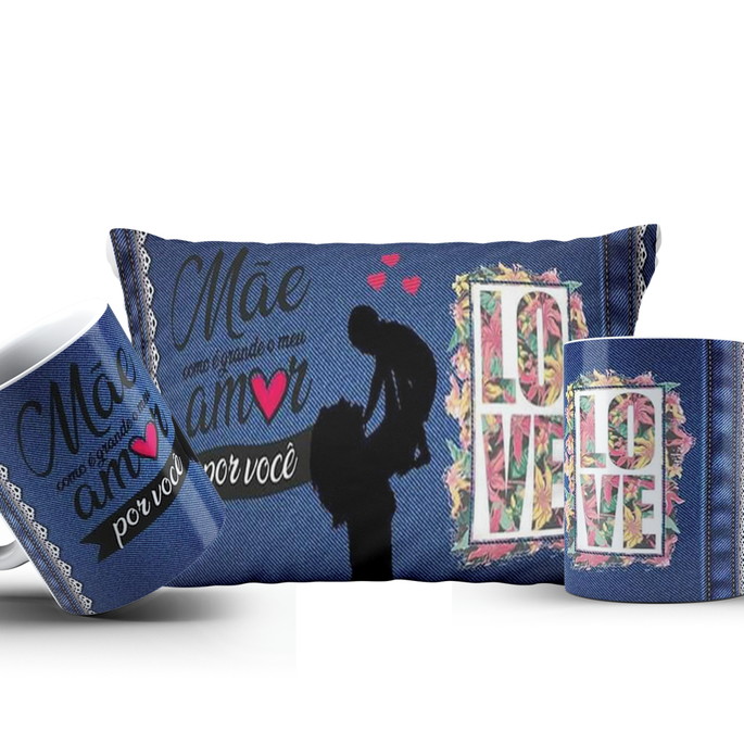 Imagem 1 - Kit Caneca e Almofada dia das Mães 68