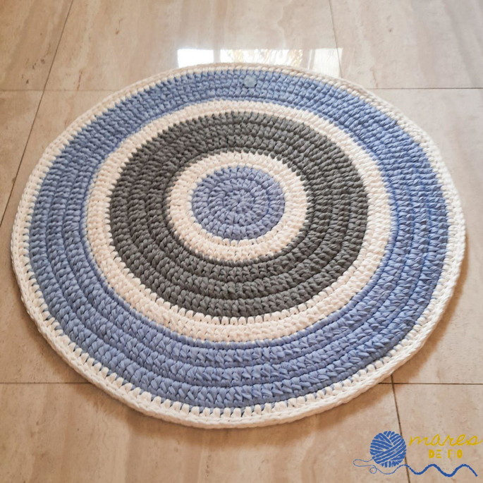 Imagem 2 - Tapete Crochê Fio de Malha 85cm