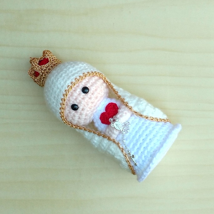 Imagem 5 - Nossa Senhora de Fátima amigurumi