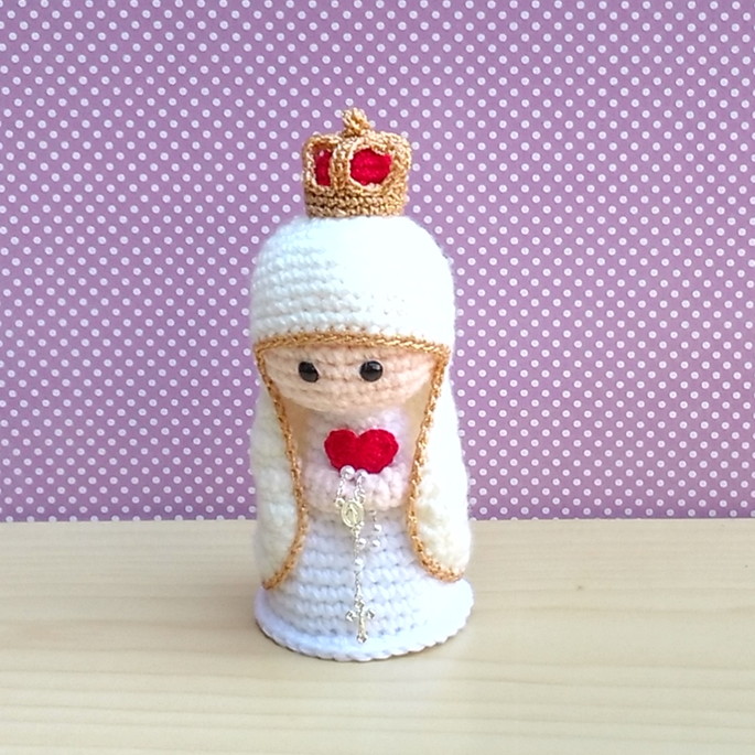 Imagem 3 - Nossa Senhora de Fátima amigurumi