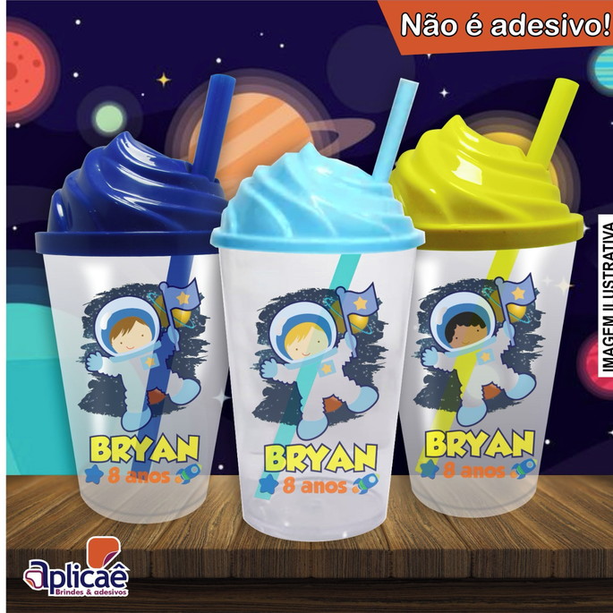 Imagem 1 - Copo Chantilly Personalizado Astronauta Mod 2 - 500 ml