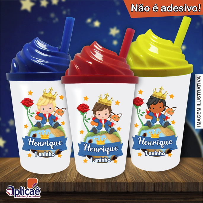 Imagem 2 - Copo Chantilly Personalizado Pequeno Príncipe Mod. 2- 500 ml