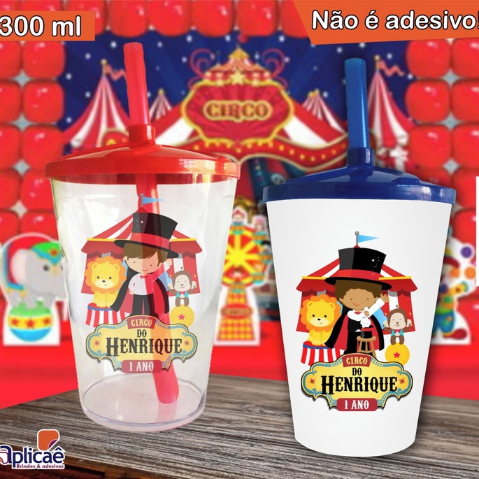 Imagem 3 - Copo Twister Personalizado Circo Mod. 2 - 300 ml