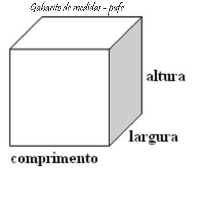 Imagem 4 - CAPA PARA PUFE RETANGULAR - MODELO CLÁSSICO - TAMANHO PP