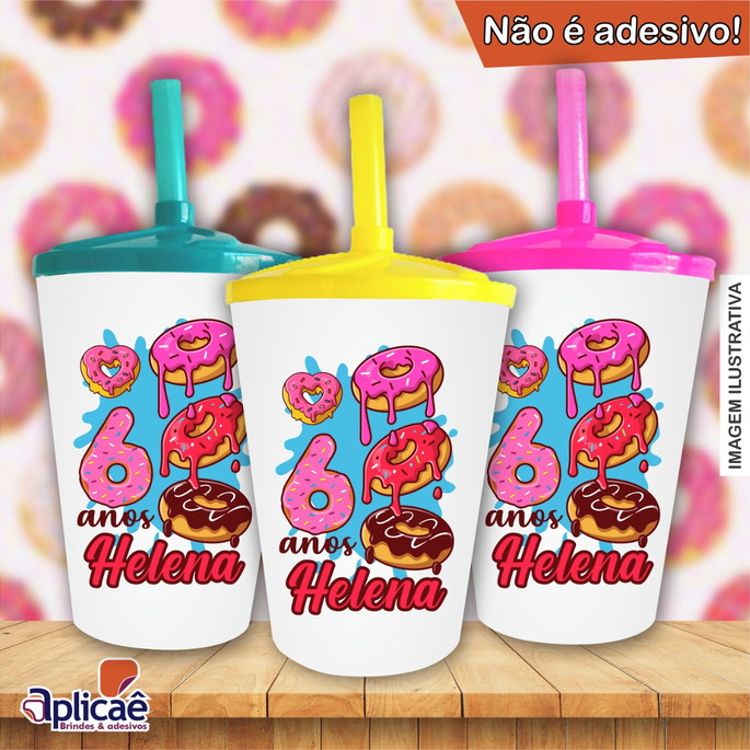 Imagem 2 - Copo Twister Personalizado Donuts - 500 ml