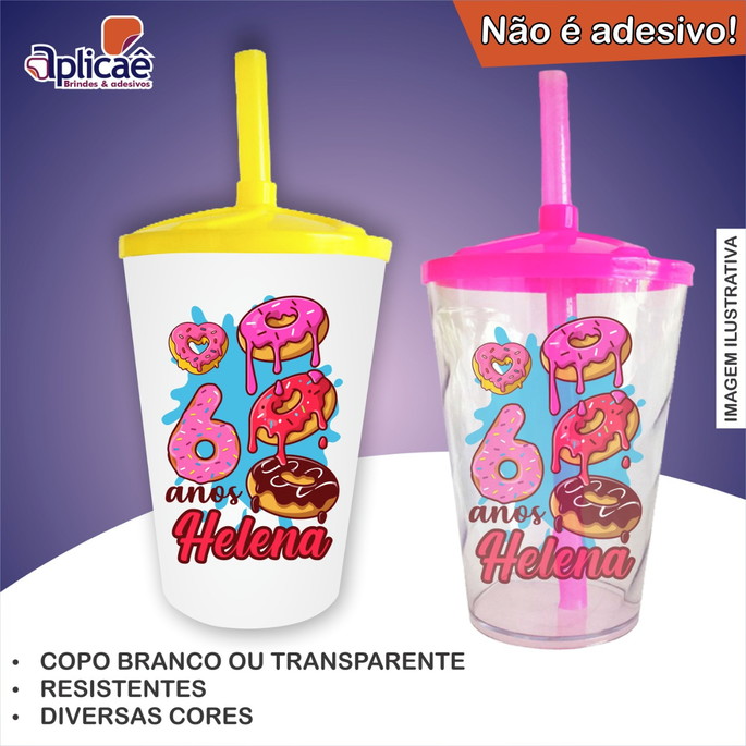 Imagem 3 - Copo Twister Personalizado Donuts - 500 ml