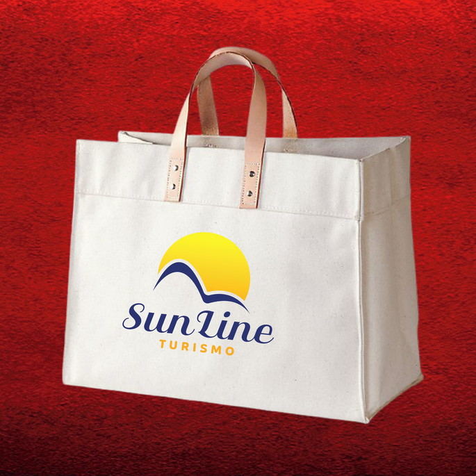 Imagem 2 - Sacola Personalizada 40x33x18 C/alças Couro+pingente