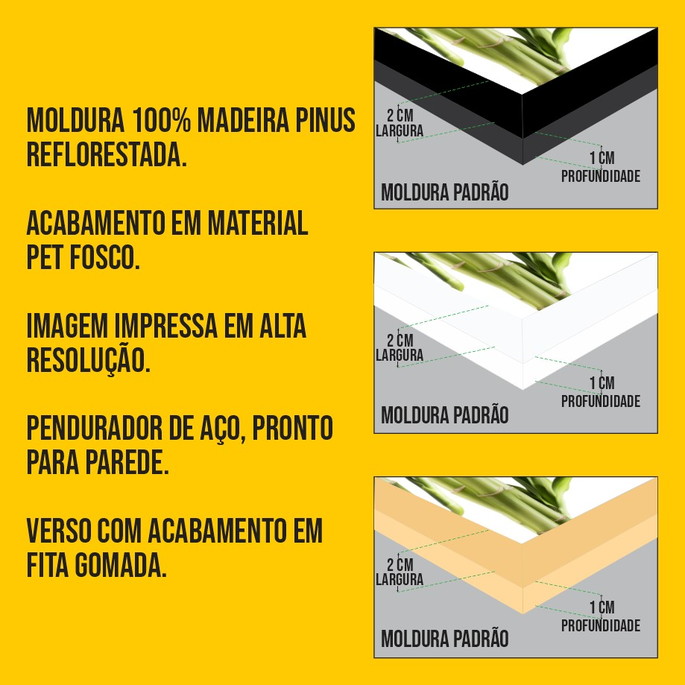 Imagem 4 - Composição de quadros com sol e lua com efeito de ondas