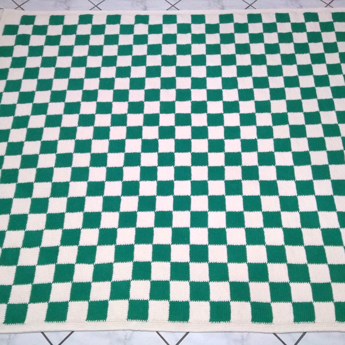 Imagem 4 - Tapete Xadrez Tunisiano 175 x 200 cm