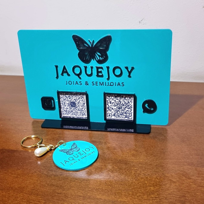 Imagem 4 - Placa Qr Code - com 2 Qr de Sua Escolha