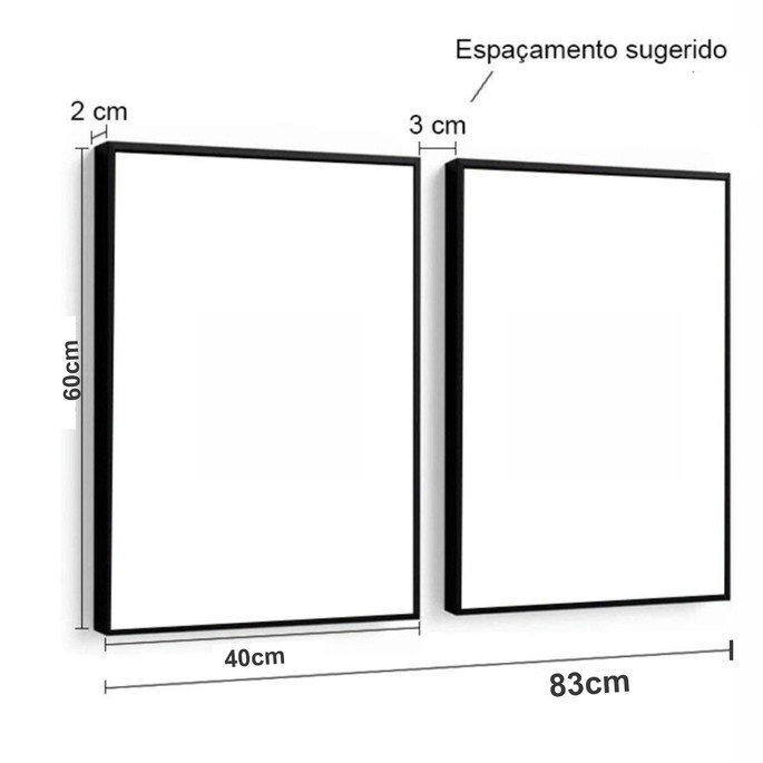 Imagem 3 - Quadro Decorativo Neutro Com Vidro E Moldura Dente De Leão