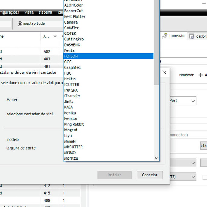 Imagem 1 - Driver para Plotter de Recorte no Signmaster