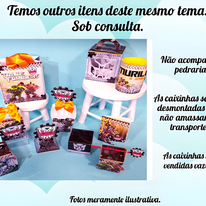 Imagem 2 - Cachepó com Laço no Tema Transformers
