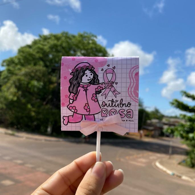 Imagem 5 - Pirulito- Outubro Rosa