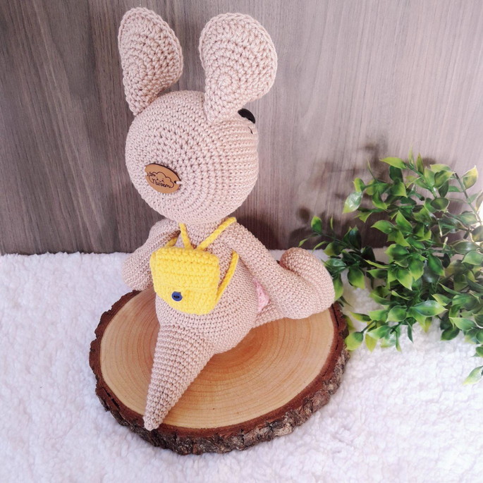 Imagem 3 - Canguru Mamãe e Bebê Amigurumi