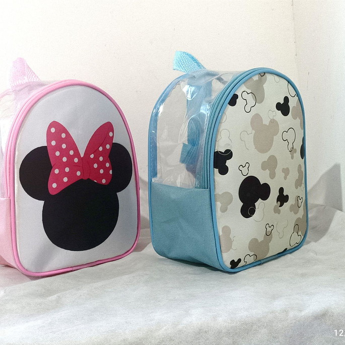 Imagem 1 - Mochila Personalizada Minnie Mickey Plástico Cristal