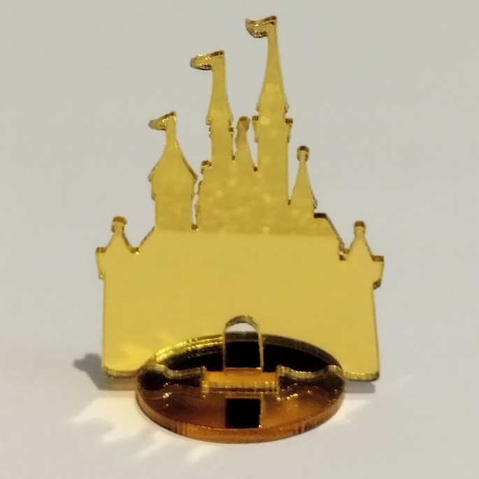 Imagem 3 - Aplique Espelhado com Base Castelo (cada)