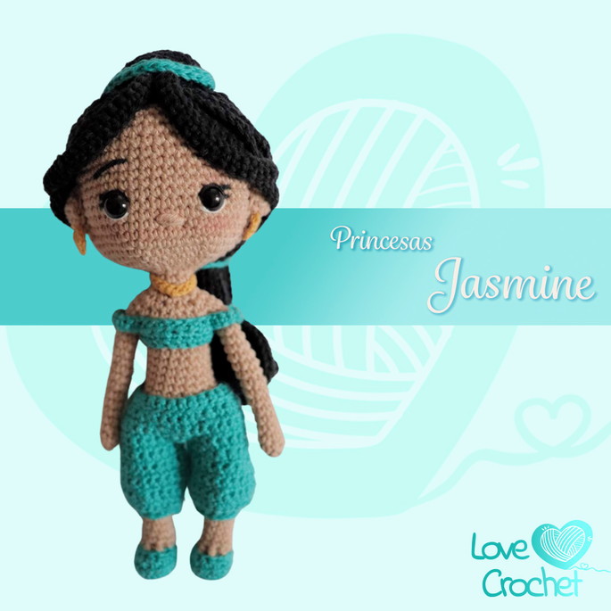 Imagem 1 - Boneca Jasmine Amigurumi