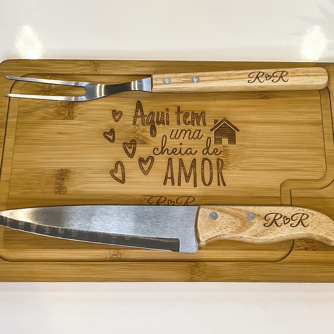 Imagem 3 - Kit para Churrasco 3 peças Personalizado Presente de Natal