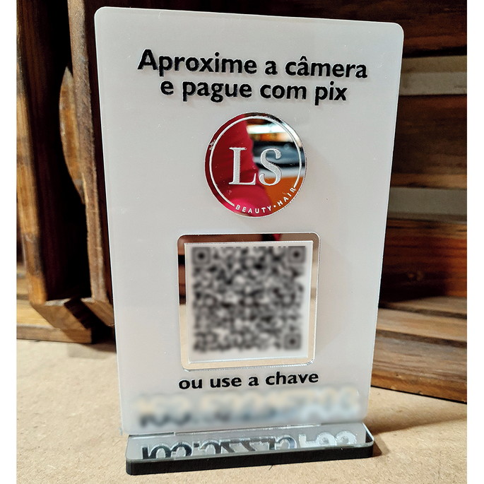 Imagem 1 - Placa Pix Qr Code Com Logo