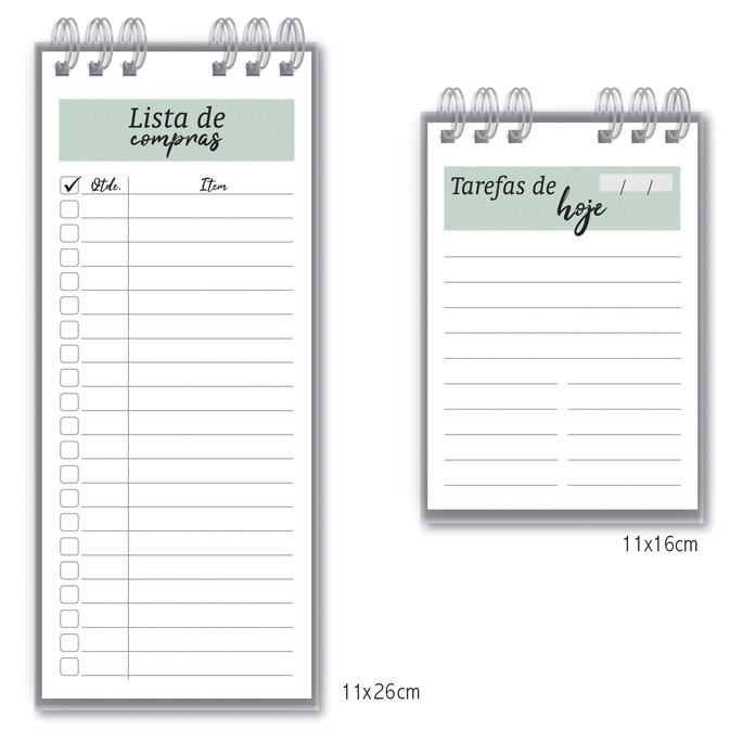 Imagem 2 - Kit 2 Blocos Tarefa e Compras Personalizado Hello Kity