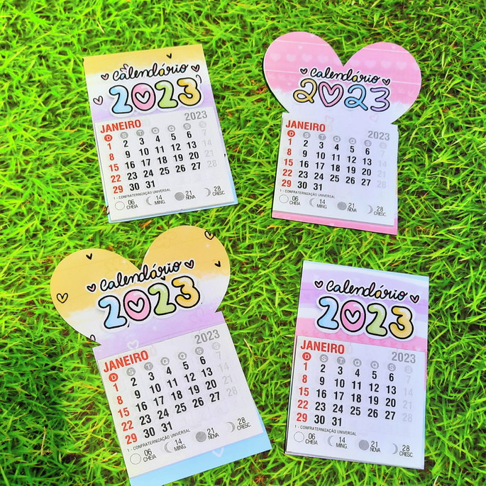 Imagem 2 - Mini Calendário com Imã- 2024