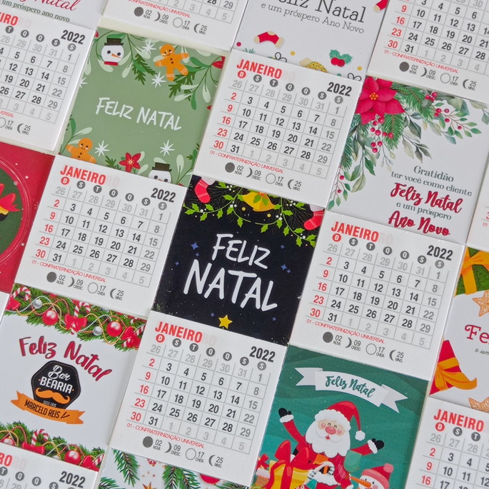 Imagem 1 - Mini Calendário com Imã- 2024