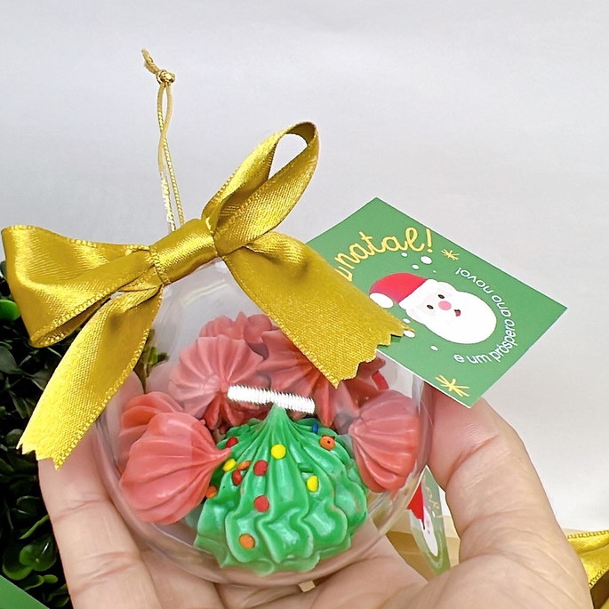 Imagem 4 - Bola de Natal com Suspiros Lembrancinha
