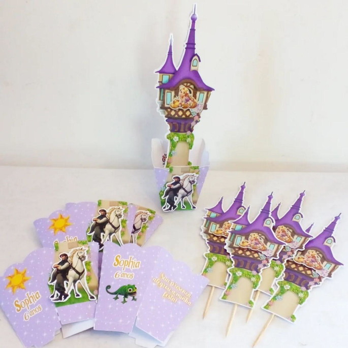 Imagem 1 - Kit com 15 Cachepô Centro de Mesa - Rapunzel