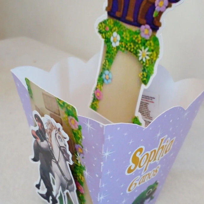 Imagem 3 - Kit com 15 Cachepô Centro de Mesa - Rapunzel