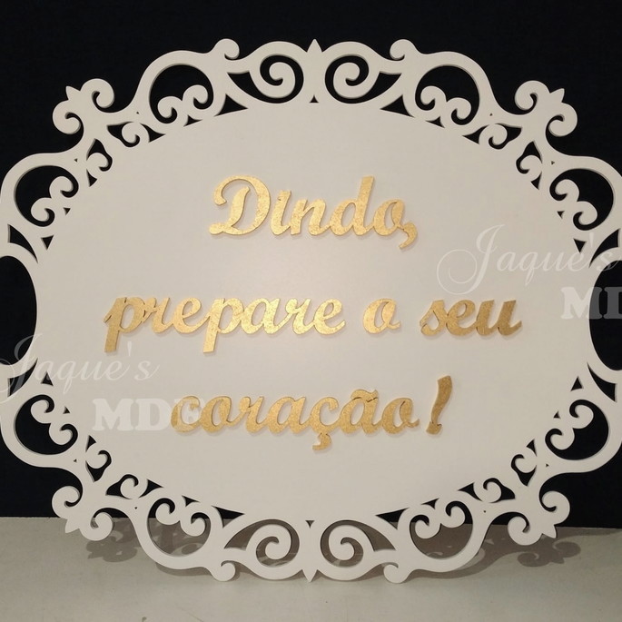 Imagem 2 - Placa Oval Personalizada com Texto Aplicado