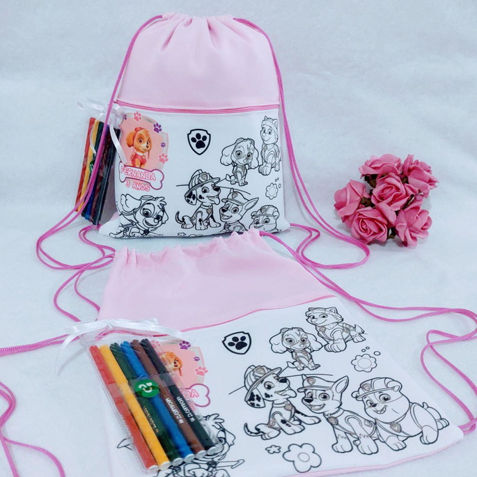 Imagem 1 - Mochila de Colorir com Canetinhas - Brinque Pinte e Lave