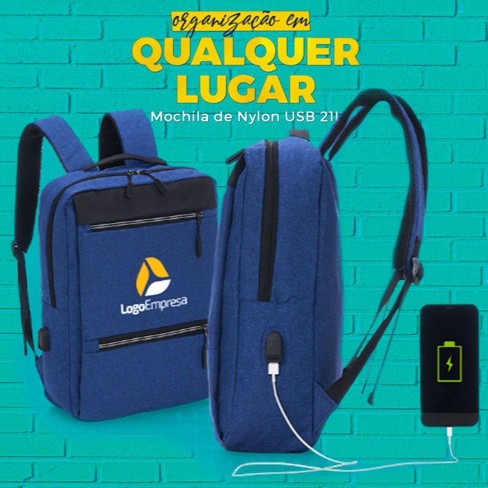 Imagem 1 - Mochila de Nylon Escolar