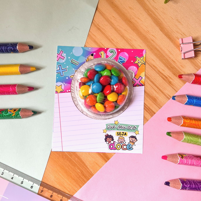 Imagem 1 - Card com Coloreti- Volta as Aulas