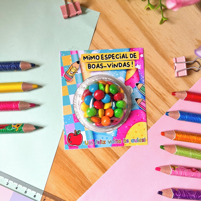 Imagem 2 - Card com Coloreti- Volta as Aulas