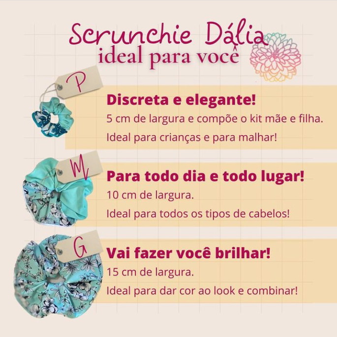 Imagem 4 - Scrunchie Rabicó Frufru Grande em Malha com Elástico