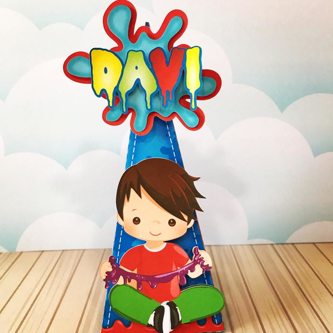 Imagem 1 - Caixa Pirâmide Festa Slime