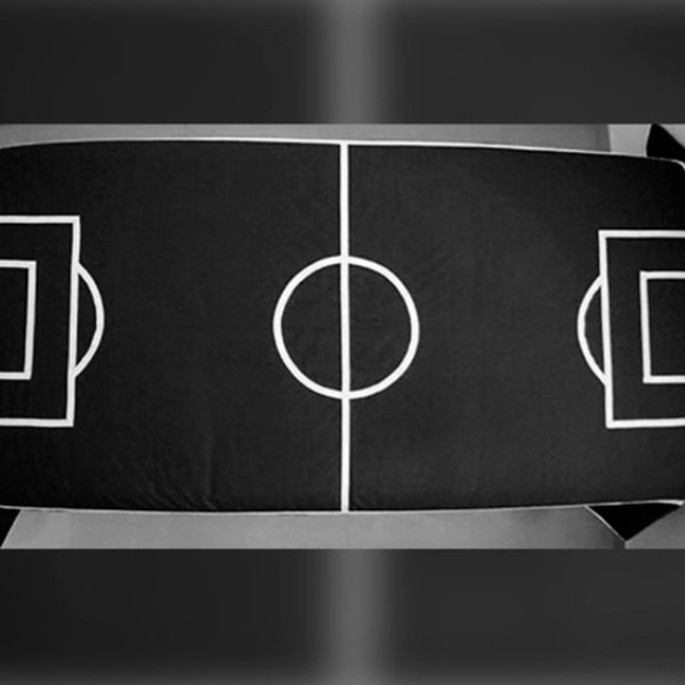 Imagem 3 - Edredom Futebol | Algodão | Cama Viúva | Preto e Branco