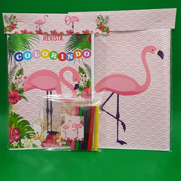 Imagem 1 - Kit Colorir com Lápis Flamingo