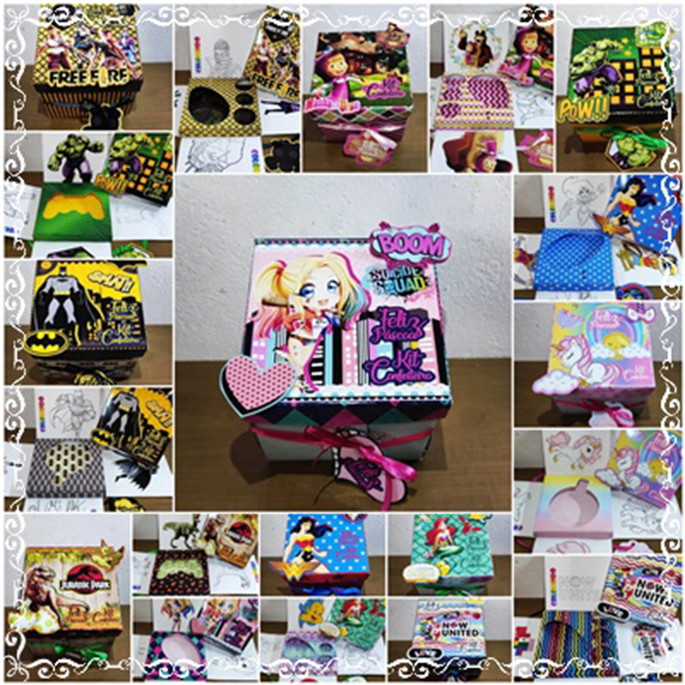 Imagem 1 - Arquivo Corte Combo Caixa Explosão Páscoa