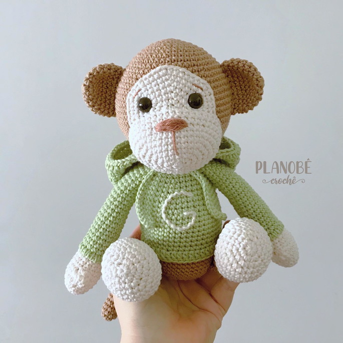 Imagem 2 - Macaco Bob com Moletom Amigurumi