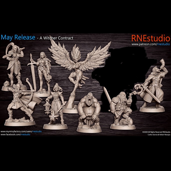Imagem 1 - Miniaturas a Witcher Contract (rnestudio) Rpg em Resina