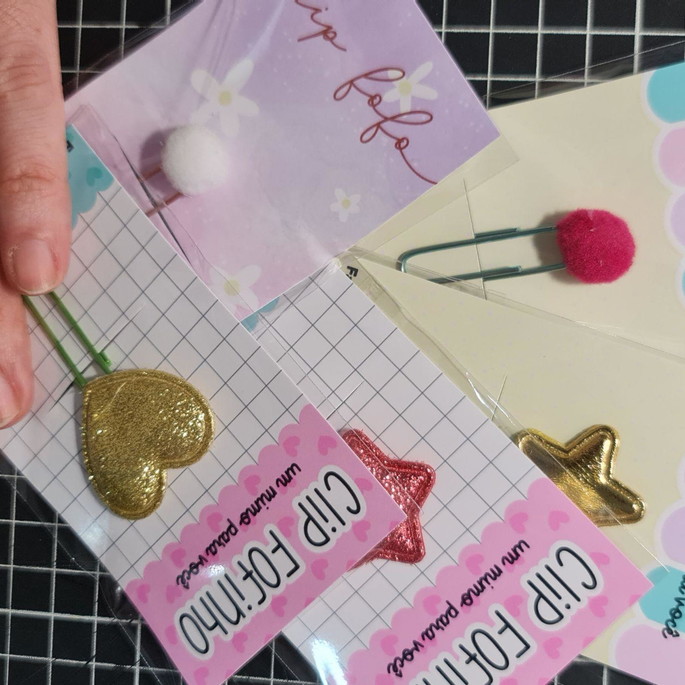 Imagem 1 - Kit com 50 Unidades do Card com Clip Fofinho