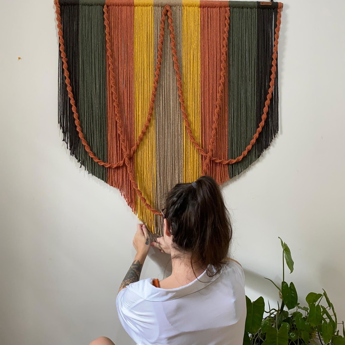 Imagem 2 - Painel em Macrame Tulum