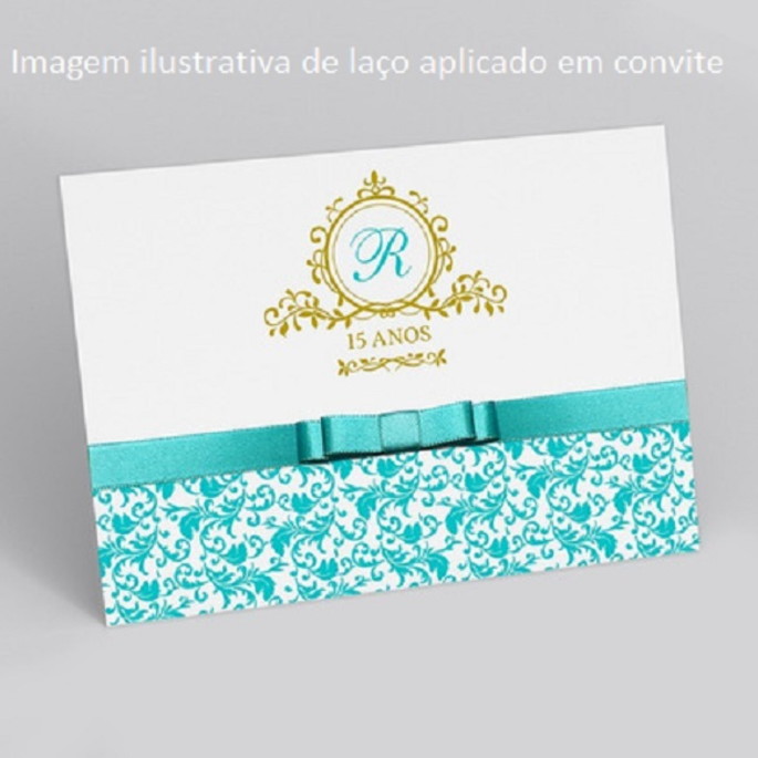 Imagem 4 - Laço Duplo Cetim com Fita de Fechamento - Laço Rosa com Fita