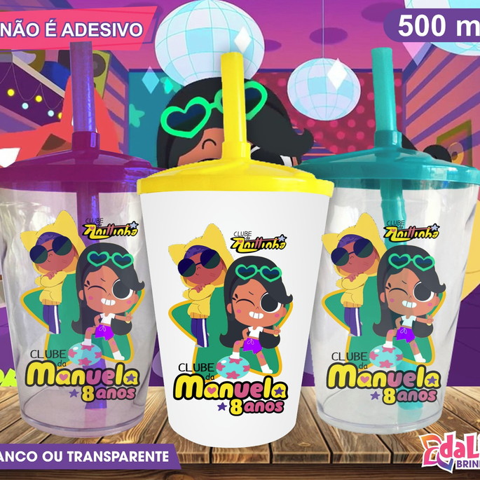 Imagem 1 - Copo Twister Personalizado Club da Anittinha - 500 ml