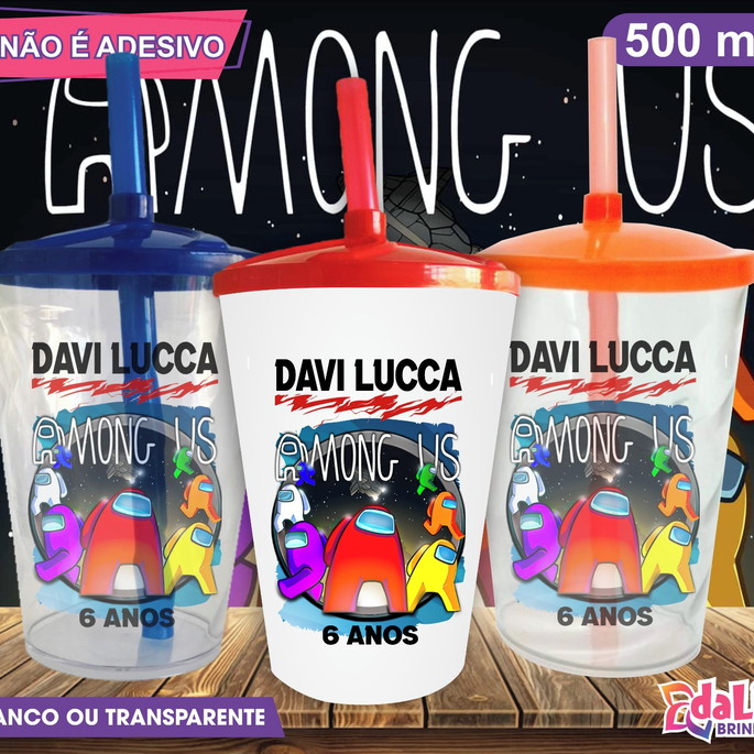 Imagem 1 - Copo Twister Personalizado Among Us Mod. 2 - 500 ml